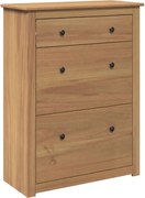 vidaXL Dulap de pantofi „Panama”, 80x35x105 cm, lemn masiv de pin