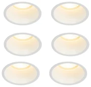 Set de 6 spoturi incastrate albe GU10 70mm IP44 - Dept