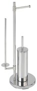 WENKO 22512100 - Perie WC UNIVERSALO NEO 30x73 cm inox/argintiu