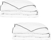 vidaXL Pilotă de iarnă din puf, 2 buc., 140 x 200 cm