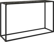 vidaXL Masă consolă, negru, 120x35x75 cm, sticlă securizată
