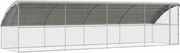 vidaXL Cușcă pentru pui 4 pcs Argintiu 800 x 200 x 198,5 cm