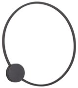 Lampă de perete de design neagră 67cm incl. LED cu 3 trepte de intensitate luminoasă - Anello