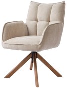 Set de scaune de sufragerie crem 2 buc. tapițat Marilla – Unique Furniture