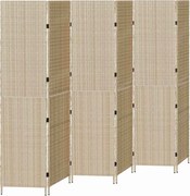 vidaXL Separator de cameră Manual Bej 292 x 180 cm poliratan