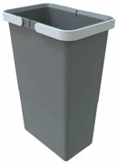 Coș de plastic cu mânere Elletipi 8 l, gri, 8 l