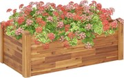 vidaXL Strat înălțat de grădină, 110x60x44 cm, lemn masiv de acacia