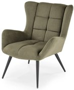 Fotoliu Byron stofa olive H92 cm