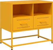 vidaXL Dulap TV, galben muștar, 68x39x60,5 cm, oțel