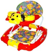 Premergator cu sistem de balansare Baby Care™ , cu muzica, model catelus, Rosu