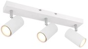 Plafoniera cu 3 spoturi directionabile design modern ROBBY alb
