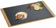 Kesper 38131 Tava de servire din ardezie/bambus,45 x 30 x 1,5 cm