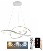 Lustră LED dimabilă pe cablu Brilagi COSMOWAVE LED/70W/230V 3000-6500K alb + telecomandă