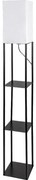 Brilagi - Lampă de podea cu polițe GRADUS 1xE27/40W/230V 150 cm negru/alb