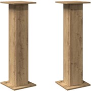 vidaXL Suporturi difuzoare, 2 buc., stejar artizanal, 30x30x95cm, lemn