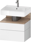 Duravit Qatego dulap 59x47x59 cm sub chiuveta pe perete alb-stejar QA4393055180010