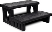 vidaXL Trepte de spa, negru