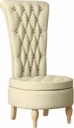 vidaXL Fotoliu slipper Crem 56,5 x 70 x 110 cm țesătură