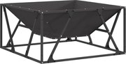 vidaXL Cuptor de foc Negru 80 x 80 x 40 cm Oțel