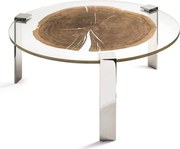 Masuta LUX design Glass-Wood FORESTA H-31cm, otel 7511923.98