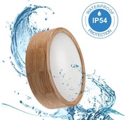 Plafonieră OAK 2xE27/15W/230V IP54 stejar ø 27 cm – certificat FSC