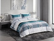 Lenjerie de pat din polibumbac LUXURY turcoaz Dimensiune lenjerie de pat: 2 buc 70 x 90 cm | 200 x 220 cm