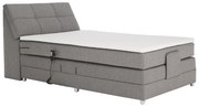 Pat electric reglabil, cu arcuri, gri, 120x200, GERONA NEW