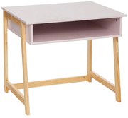 Birou pentru copii in stil scandinav, roz, 58 x 46 x 52 cm