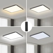 Brilagi - Plafonieră LED dimabilă SLIMFRAME LED/58W/230V 60x60 cm neagră + telecomandă