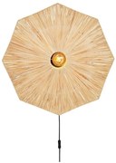 Aplica de perete eco din rafie Panama octogon L, natur