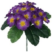 Floare artificială Primula mov, 24 cm