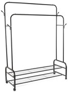 Suport pentru haine Sylas, negru