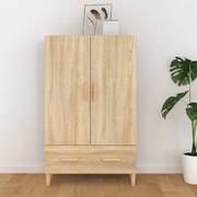 vidaXL Dulap înalt, stejar sonoma, 70x31x115 cm, lemn prelucrat