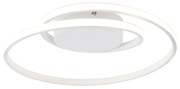 Plafoniera de design alb, inclusiv LED cu dimmer pe 3 trepte - Krula