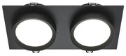 Spot incastrabil design tehnic Hoop 2 negru