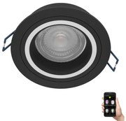 Corp de iluminat LED RGBW încastrat dimabil Eglo 900764 CAROSSO-Z 4,7W/230V negru