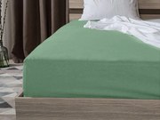 Cearsaf jersey EXCLUSIVE verde inchis 200x220 cm, 100% bumbac