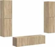 vidaXL Set comodă TV 6 pcs Stejar Sonoma Lemn compozit