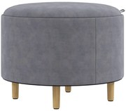 HOMCOM Taburet otoman rotund cu capac rabatabil stil tava, Tabure | Aosom Romania