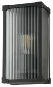 Aplica neagra perete exterior IP44 Cincinnati
