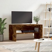 vidaXL Comodă TV, stejar fumuriu, 80x40x40 cm, lemn prelucrat