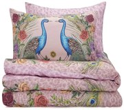 Lenjerie de pat roz din bumbac satinat pentru pat dublu 200x200 cm Xanadu Peacock – Matthew Williamson
