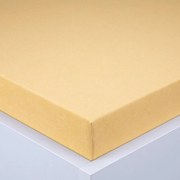 decoDoma Cearşaf cu elastic frotir EXCLUSIVE galben 90 x 200 cm