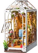 Suport de cărți LED Robotime puzzle 3D alee cu cireși japonezi 2xAAA