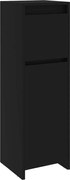 vidaXL Dulap de baie, negru, 30x30x95 cm, lemn prelucrat
