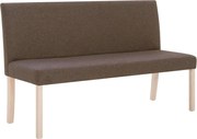 vidaXL Bancă, maro, 139,5 cm, poliester