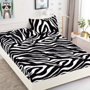 Lenjerie de pat 3 cu elastic 100% bumbac - a746 de la Onesleep