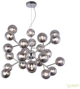 Lustra deosebita cu 24 de surse de lumina Dallas, crom/ fumuriu MYMOD545PL-24CH