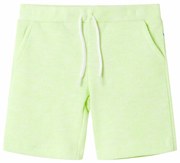 Pantaloni scurți pentru copii cu șnur, galben neon, 140