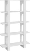 vidaXL Bibliotecă/Separator cameră, alb extralucios, 100x30x160 cm